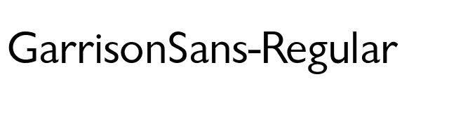 GarrisonSans-Regular font preview