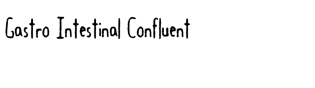 Gastro Intestinal Confluent font preview