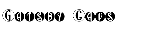 Gatsby Caps font preview