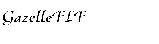 GazelleFLF font preview