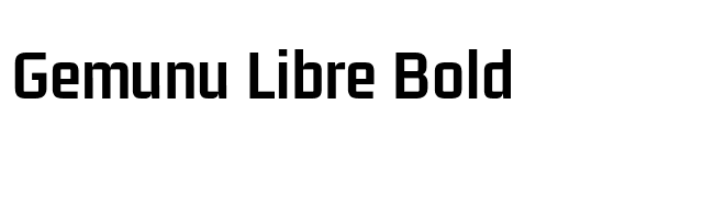 Gemunu Libre Bold font preview