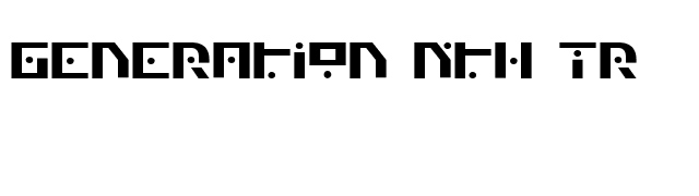 Generation Nth TR font preview