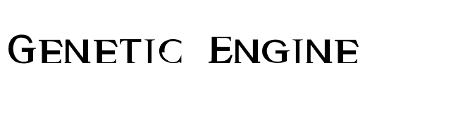 Genetic Engine font preview