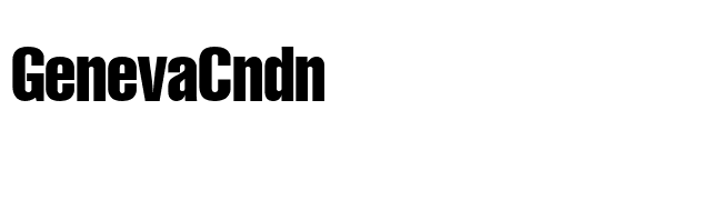 GenevaCndn font preview