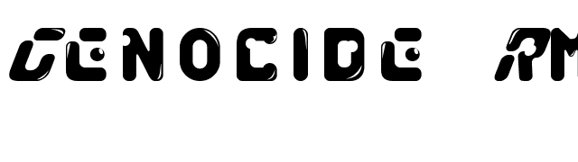 Genocide Rmx font preview