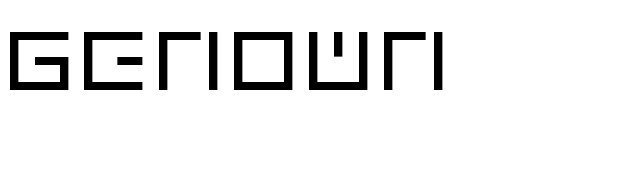 Genown font preview