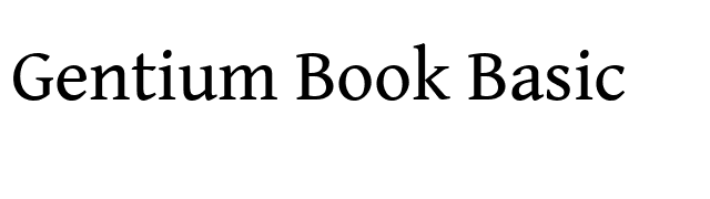 Gentium Book Basic font preview