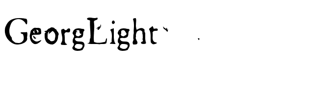 GeorgLight font preview