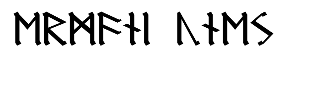 Germanic Runes font preview