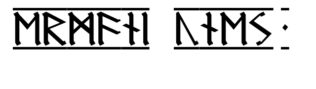 Germanic Runes 1 font preview