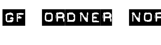 GF Ordner Normal font preview