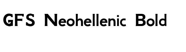 GFS Neohellenic Bold font preview