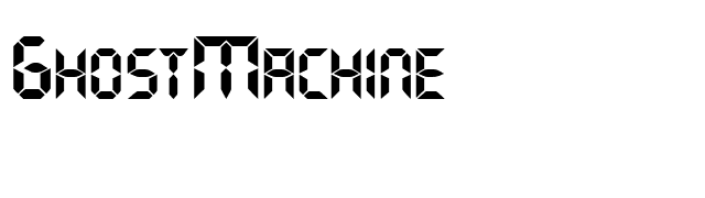 GhostMachine font preview