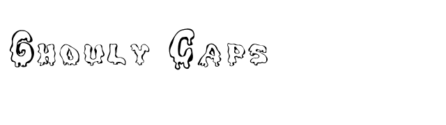 Ghouly Caps font preview