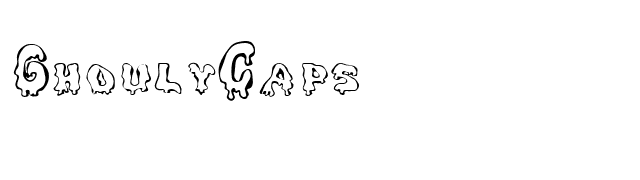 GhoulyCaps font preview