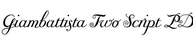 Giambattista Two Script PDF font preview