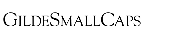 GildeSmallCaps font preview