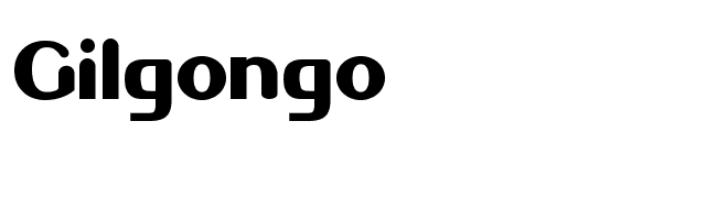 Gilgongo font preview