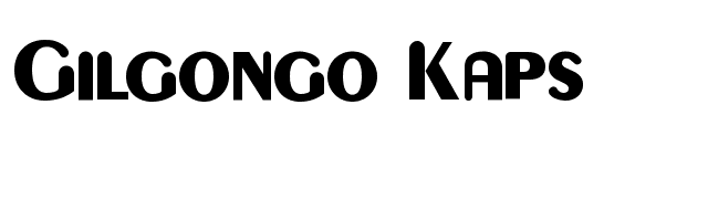 Gilgongo Kaps font preview