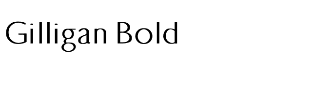 Gilligan Bold font preview