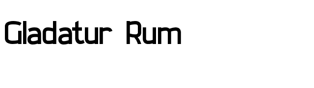 Gladatur Rum font preview