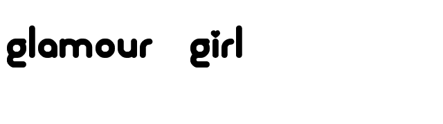 Glamour Girl font preview