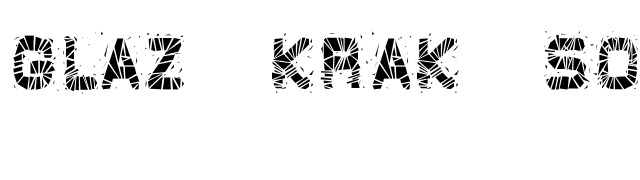 Glaz Krak solid font preview