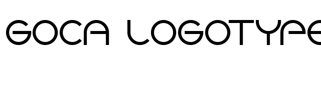 Goca Logotype Beta font preview