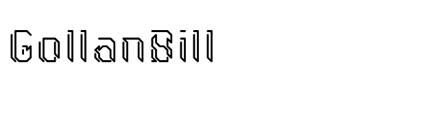 GollanBill font preview