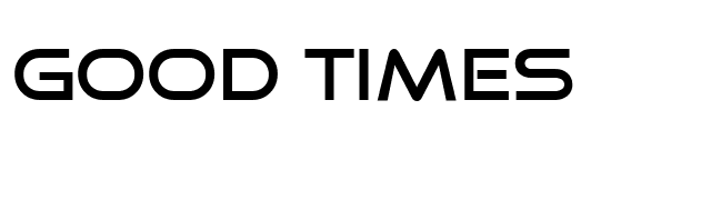 Good Times font preview