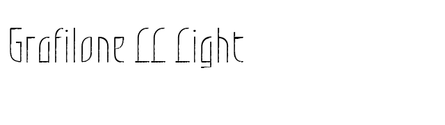 Grafilone LL Light font preview