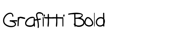 Grafitti Bold font preview