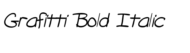 Grafitti Bold Italic font preview