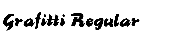 Grafitti Regular font preview