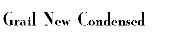 Grail New Condensed font preview