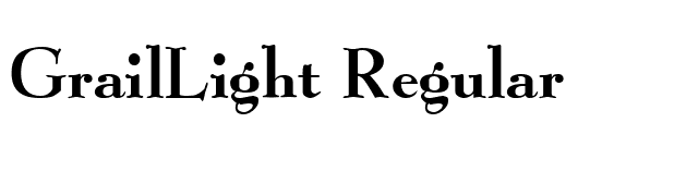 GrailLight Regular font preview