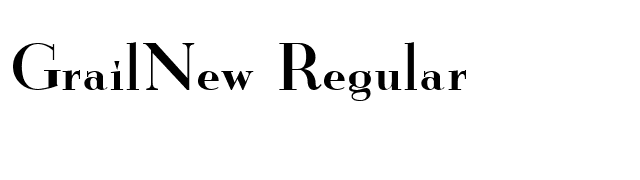 GrailNew Regular font preview