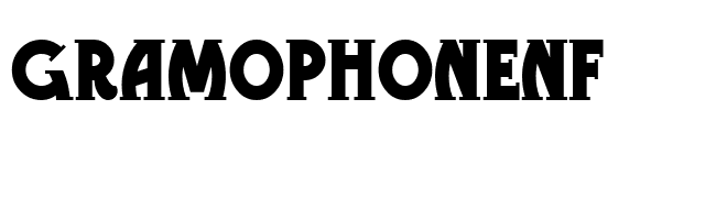 GramophoneNF font preview