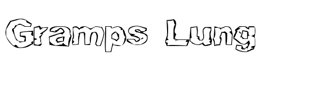 Gramps Lung font preview