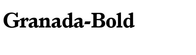 Granada-Bold font preview