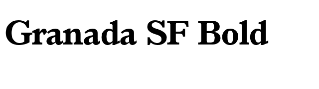 Granada SF Bold font preview