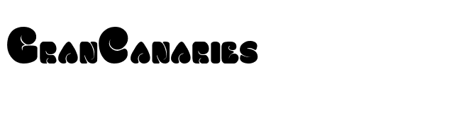 GranCanaries font preview