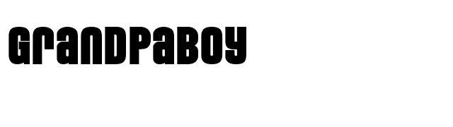 Grandpaboy font preview