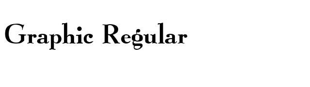 Graphic Regular font preview