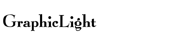 GraphicLight font preview