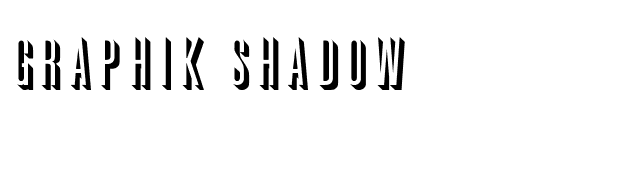 Graphik Shadow font preview