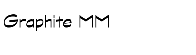 Graphite MM font preview