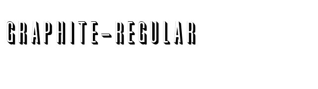 Graphite-Regular font preview