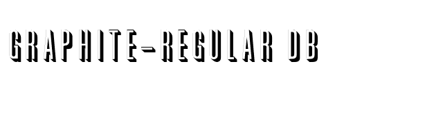 Graphite-Regular DB font preview