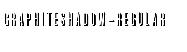 GraphiteShadow-Regular font preview